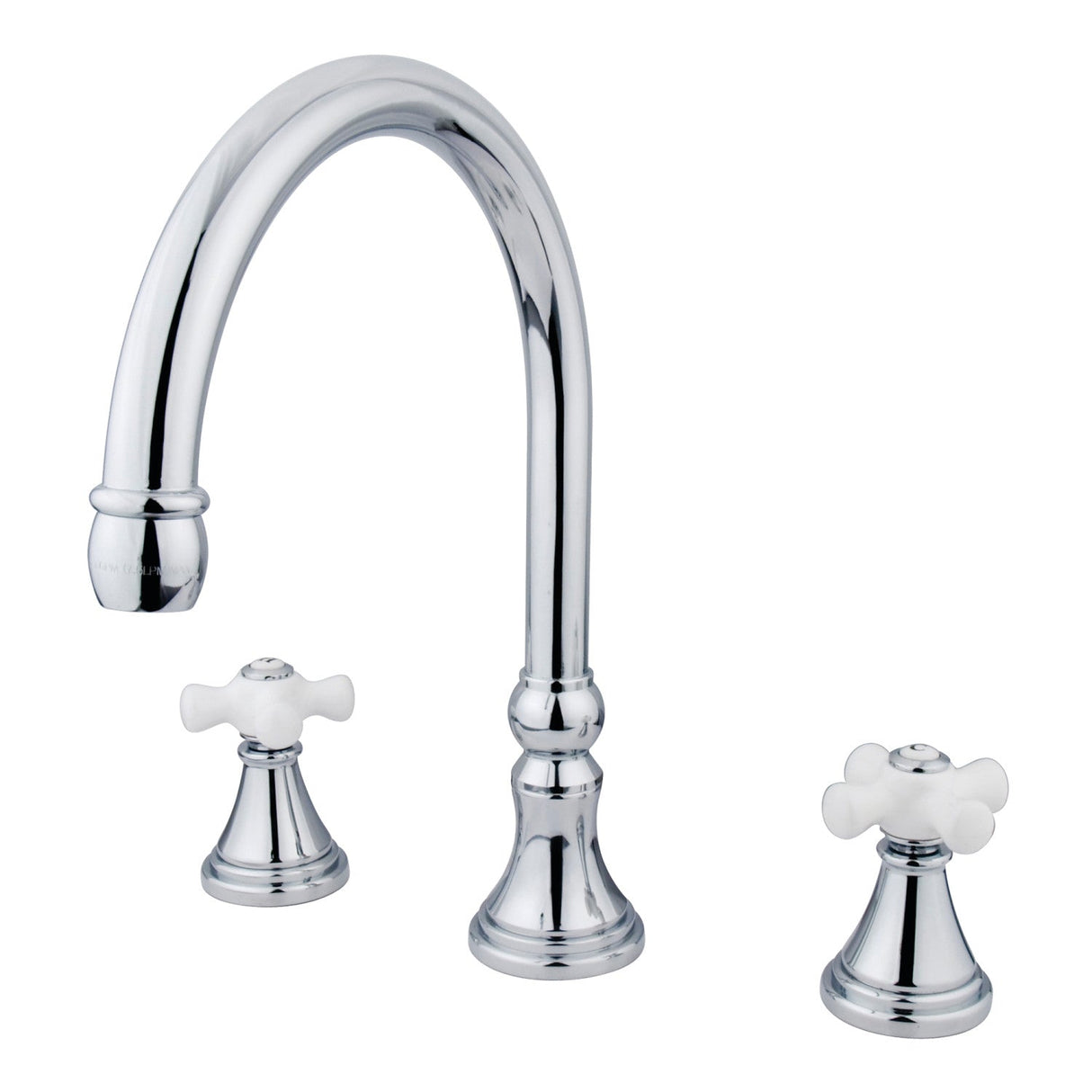 Roman KS2341PX Two-Handle 3-Hole Deck Mount Roman Tub Faucet, Polished Chrome