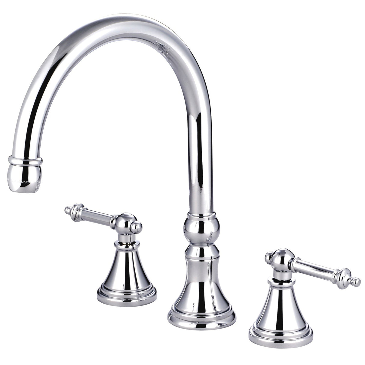 Templeton KS2341TL Two-Handle 3-Hole Deck Mount Roman Tub Faucet, Polished Chrome