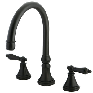 Roman KS2345AL Two-Handle 3-Hole Deck Mount Roman Tub Faucet, Oil Rubbed Bronze