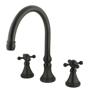 Roman KS2345KX Two-Handle 3-Hole Deck Mount Roman Tub Faucet, Oil Rubbed Bronze