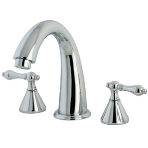 Naples KS2361AL Two-Handle 3-Hole Deck Mount Roman Tub Faucet, Polished Chrome
