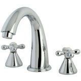 Naples KS2361AX Two-Handle 3-Hole Deck Mount Roman Tub Faucet, Polished Chrome