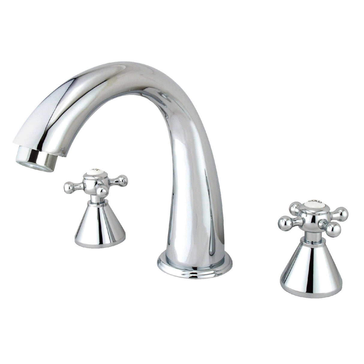 Roman KS2361BX Two-Handle 3-Hole Deck Mount Roman Tub Faucet, Polished Chrome