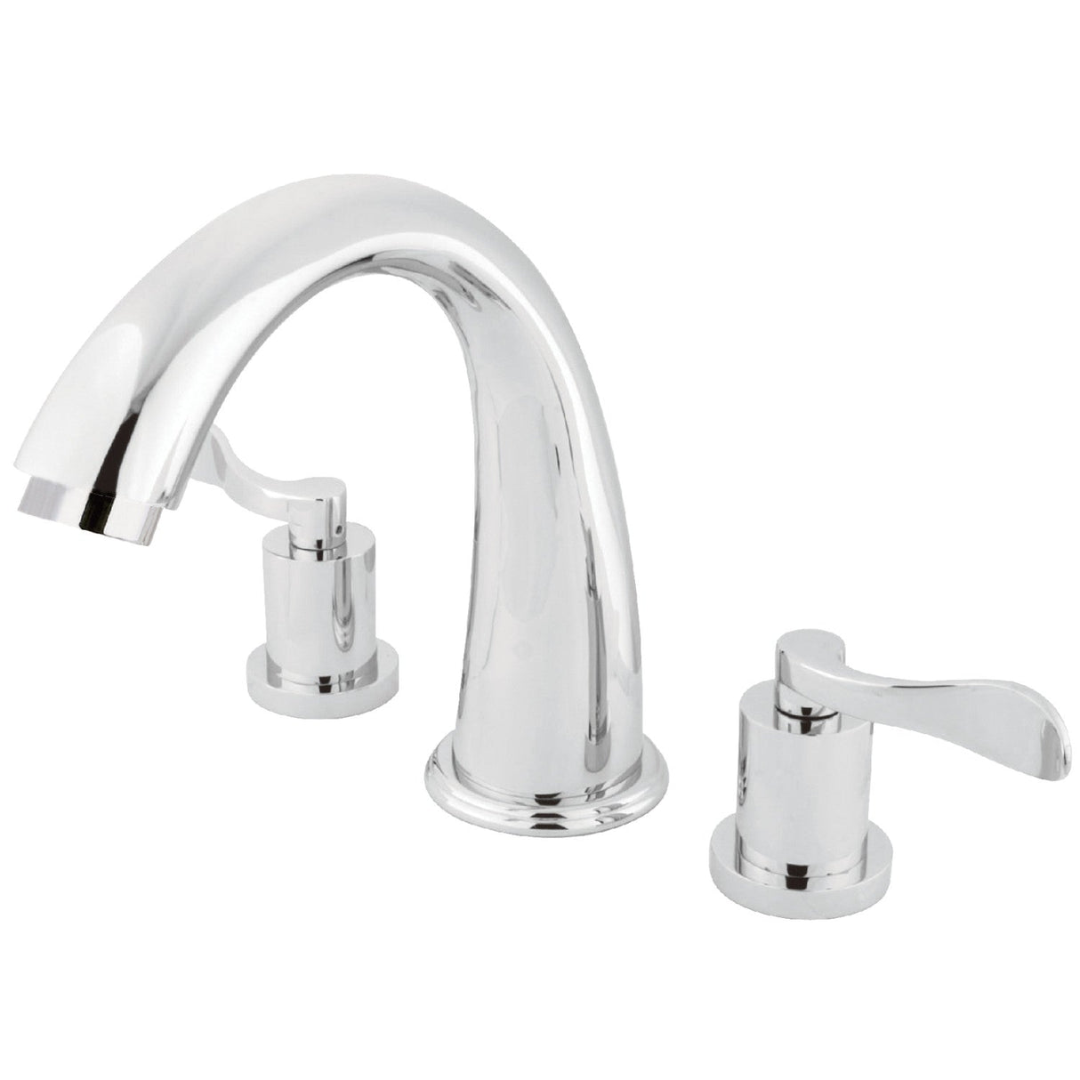 Vintage KS2361DFL Two-Handle 3-Hole Deck Mount Roman Tub Faucet, Polished Chrome