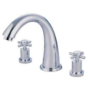 Concord KS2361DX Two-Handle 3-Hole Deck Mount Roman Tub Faucet, Polished Chrome