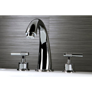 Milano KS2361ML Two-Handle 3-Hole Deck Mount Roman Tub Faucet, Polished Chrome