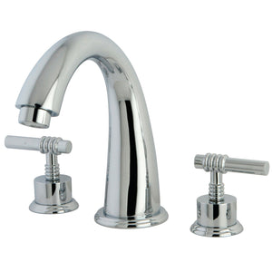 Milano KS2361ML Two-Handle 3-Hole Deck Mount Roman Tub Faucet, Polished Chrome