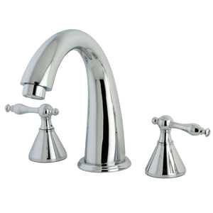 Naples KS2361NL Two-Handle 3-Hole Deck Mount Roman Tub Faucet, Polished Chrome