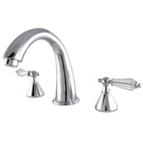 Wilshire KS2361WLL Two-Handle 3-Hole Deck Mount Roman Tub Faucet, Polished Chrome