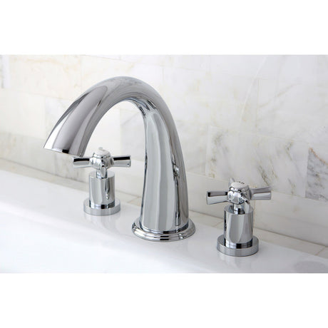 Millennium KS2361ZX Two-Handle 3-Hole Deck Mount Roman Tub Faucet, Polished Chrome