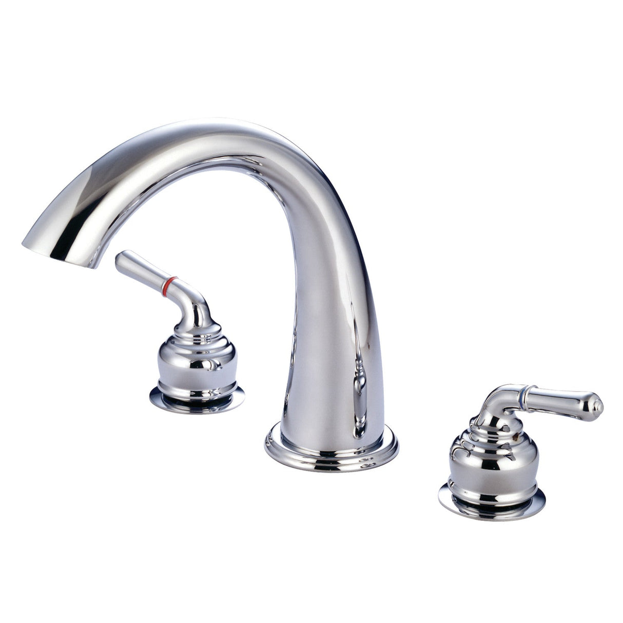 Milano KS2361 Two-Handle 3-Hole Deck Mount Roman Tub Faucet, Polished Chrome