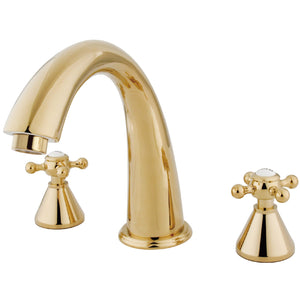 Roman KS2362BX Two-Handle 3-Hole Deck Mount Roman Tub Faucet, Polished Brass