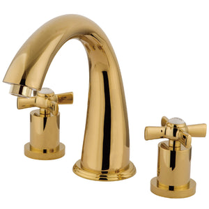 Millennium KS2362ZX Two-Handle 3-Hole Deck Mount Roman Tub Faucet, Polished Brass