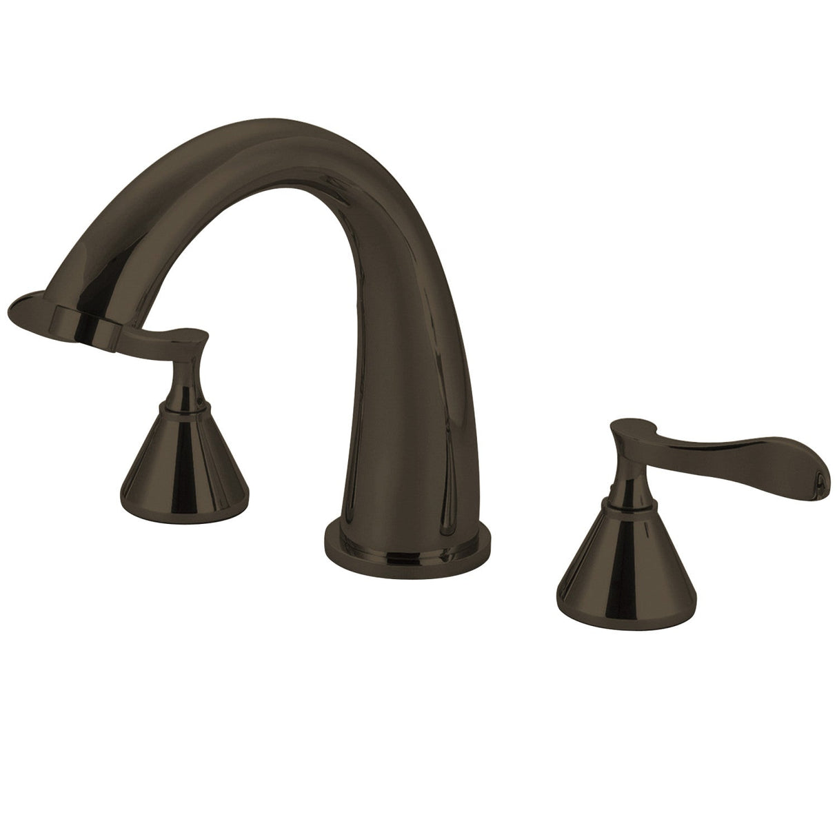 Century KS2365CFL Two-Handle 3-Hole Deck Mount Roman Tub Faucet, Oil Rubbed Bronze