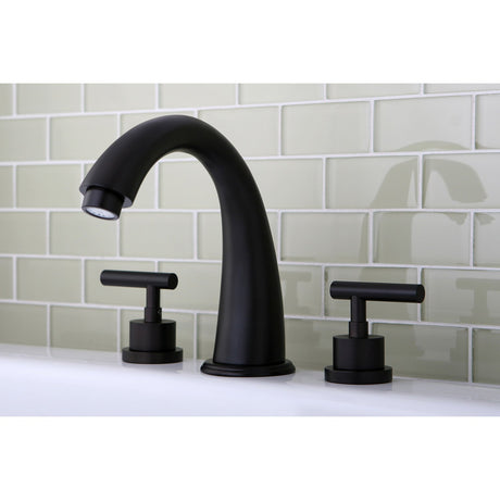 Manhattan KS2365CML Two-Handle 3-Hole Deck Mount Roman Tub Faucet, Oil Rubbed Bronze