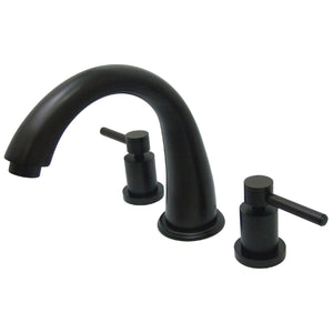 Concord KS2365DL Two-Handle 3-Hole Deck Mount Roman Tub Faucet, Oil Rubbed Bronze
