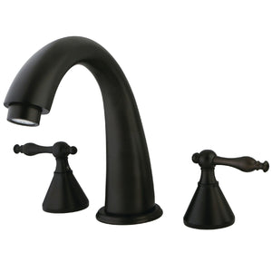 Naples KS2365NL Two-Handle 3-Hole Deck Mount Roman Tub Faucet, Oil Rubbed Bronze