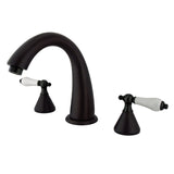 Naples KS2365PL Two-Handle 3-Hole Deck Mount Roman Tub Faucet, Oil Rubbed Bronze
