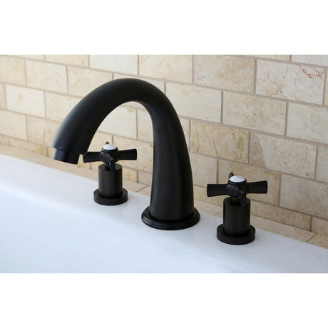 Millennium KS2365ZX Two-Handle 3-Hole Deck Mount Roman Tub Faucet, Oil Rubbed Bronze