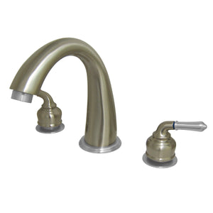 Milano KS2367 Two-Handle 3-Hole Deck Mount Roman Tub Faucet, Brushed Nickel/Polished Chrome