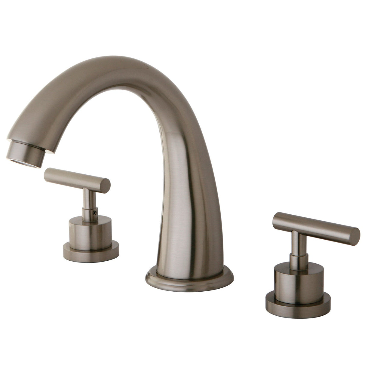 Manhattan KS2368CML Two-Handle 3-Hole Deck Mount Roman Tub Faucet, Brushed Nickel
