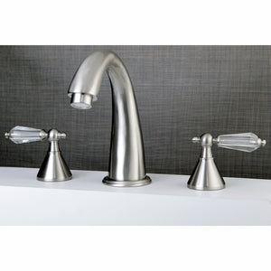 Wilshire KS2368WLL Two-Handle 3-Hole Deck Mount Roman Tub Faucet, Brushed Nickel