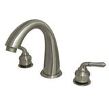 Milano KS2368 Two-Handle 3-Hole Deck Mount Roman Tub Faucet, Brushed Nickel