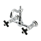 Duchess KS2441PKX Two-Handle 2-Hole Wall Mount Kitchen Faucet, Polished Chrome