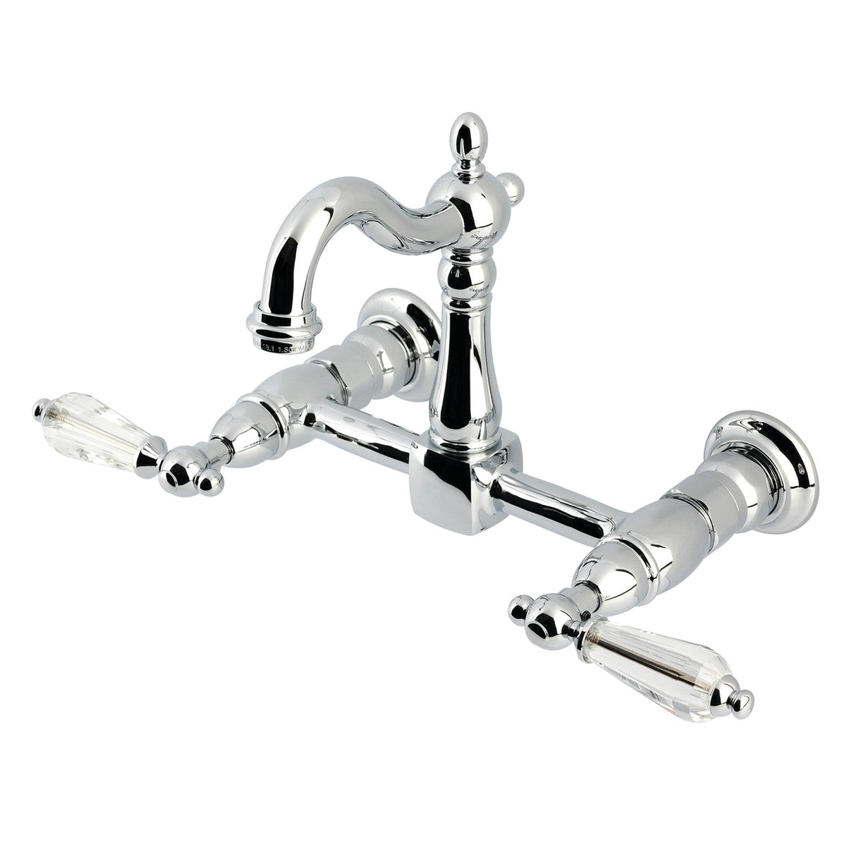 Willshire KS2441WLL Two-Handle 2-Hole Wall Mount Kitchen Faucet, Polished Chrome