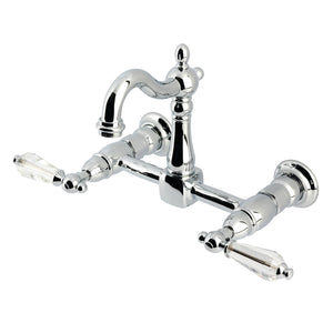 Willshire KS2441WLL Two-Handle 2-Hole Wall Mount Kitchen Faucet, Polished Chrome