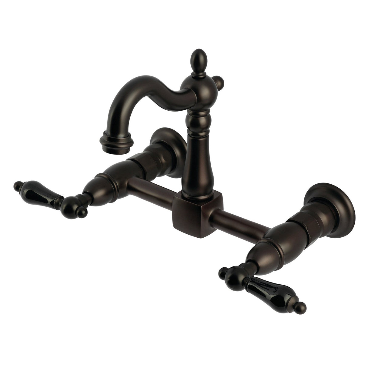 Duchess KS2445PKL Two-Handle 2-Hole Wall Mount Kitchen Faucet, Oil Rubbed Bronze