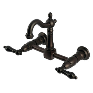 Duchess KS2445PKL Two-Handle 2-Hole Wall Mount Kitchen Faucet, Oil Rubbed Bronze