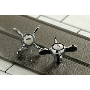 Essex KS245C Three-Handle 2-Hole Tub Wall Mount Clawfoot Tub Faucet with Handshower, Polished Chrome