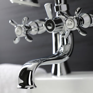 Essex KS248C Three-Handle 2-Hole Deck Mount Clawfoot Tub Faucet with Handshower, Polished Chrome