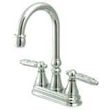 Georgian KS2491GL Two-Handle 2-Hole Deck Mount Bar Faucet, Polished Chrome