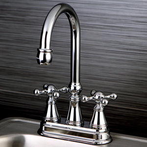 Governor KS2491KX Two-Handle 2-Hole Deck Mount Bar Faucet, Polished Chrome