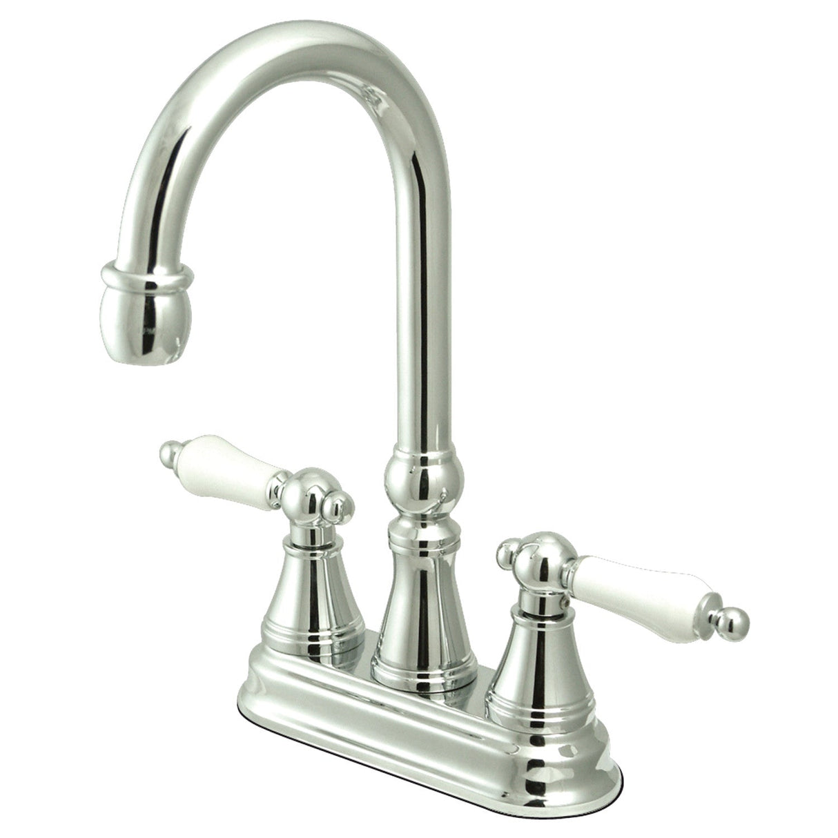 Governor KS2491PL Two-Handle 2-Hole Deck Mount Bar Faucet, Polished Chrome