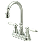 Governor KS2491PL Two-Handle 2-Hole Deck Mount Bar Faucet, Polished Chrome