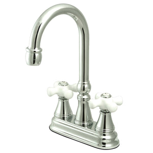 Governor KS2491PX Two-Handle 2-Hole Deck Mount Bar Faucet, Polished Chrome