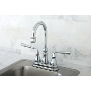 Silver Sage KS2491ZL Two-Handle 2-Hole Deck Mount Bar Faucet, Polished Chrome