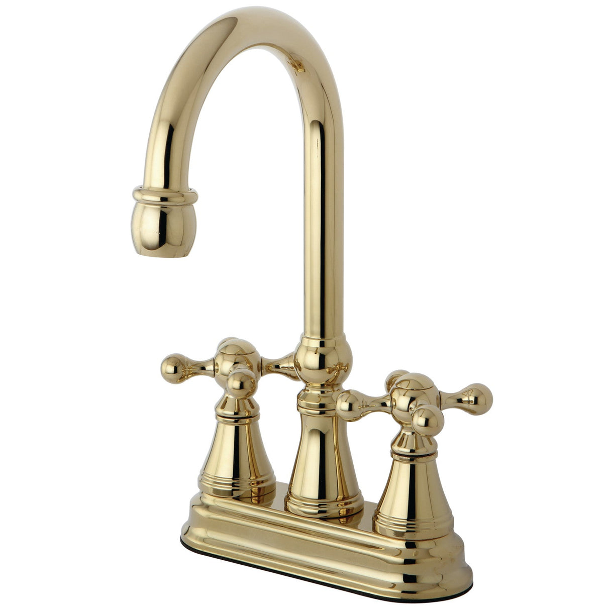 Governor KS2492KX Two-Handle 2-Hole Deck Mount Bar Faucet, Polished Brass