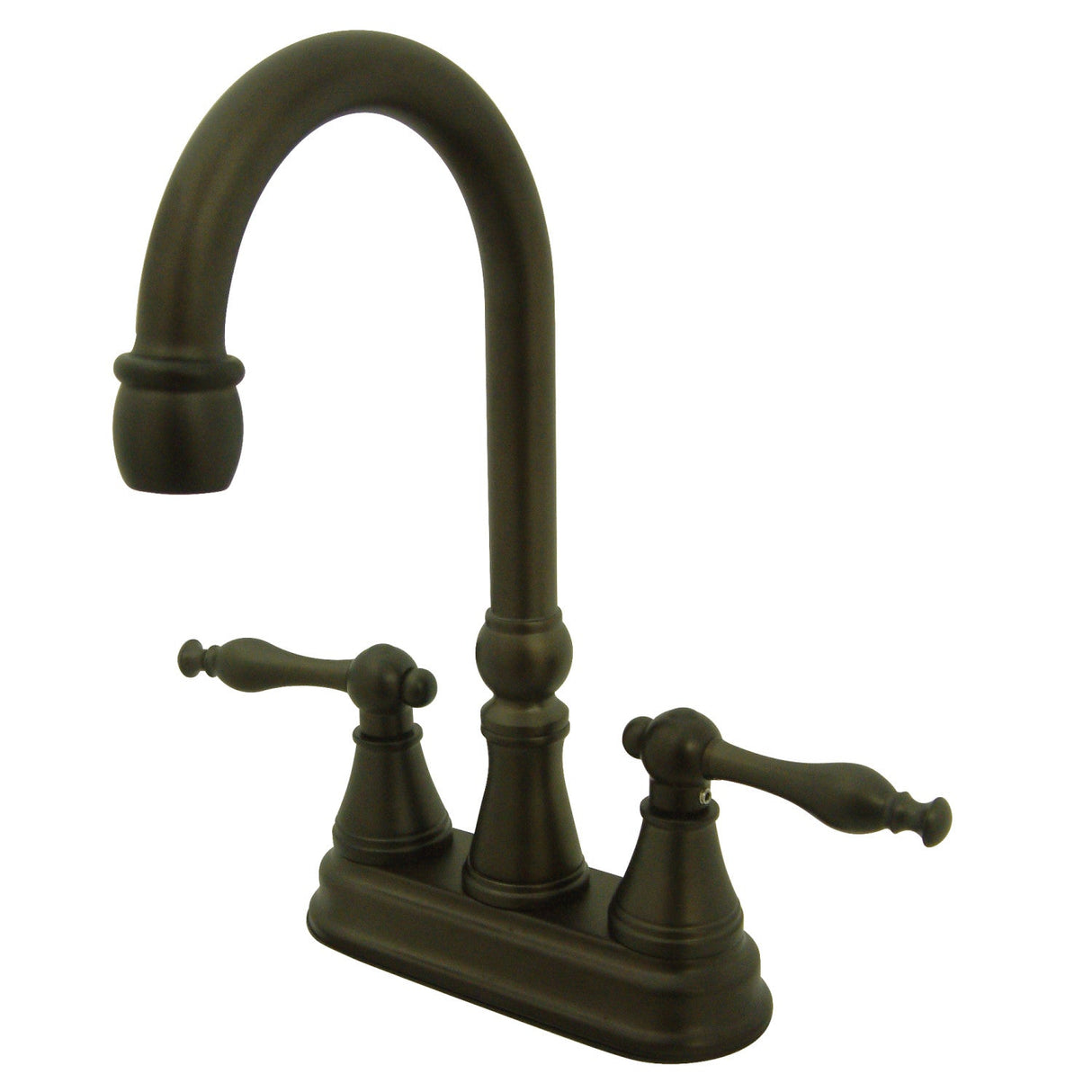 Naples KS2495NL Two-Handle 2-Hole Deck Mount Bar Faucet, Oil Rubbed Bronze