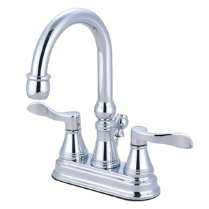 NuFrench KS2611DFL Two-Handle 3-Hole Deck Mount 4