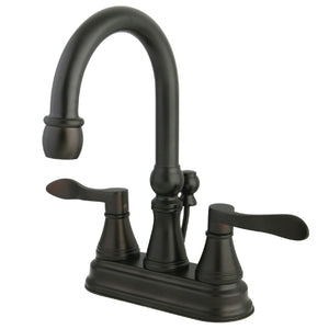NuFrench KS2615DFL Two-Handle 3-Hole Deck Mount 4