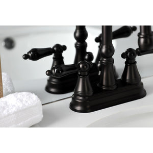 Duchess KS2615PKL Two-Handle Deck Mount 4" Centerset Bathroom Faucet with Brass Pop-Up, Oil Rubbed Bronze
