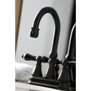 Duchess KS2615PKL Two-Handle Deck Mount 4" Centerset Bathroom Faucet with Brass Pop-Up, Oil Rubbed Bronze