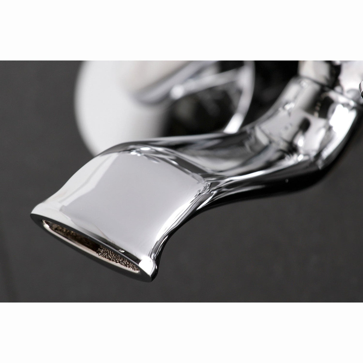 Kingston KS265C Three-Handle 2-Hole Tub Wall Mount Clawfoot Tub Faucet with Hand Shower, Polished Chrome
