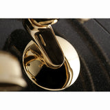 Kingston KS266PB Two-Handle 2-Hole Wall Mount Clawfoot Tub Faucet with Hand Shower, Polished Brass