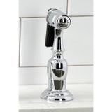Duchess KS2791PKLBS Widespread Kitchen Faucet with Brass Sprayer, Polished Chrome