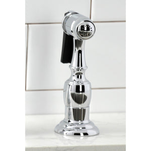 Duchess KS2791PKLBS Widespread Kitchen Faucet with Brass Sprayer, Polished Chrome